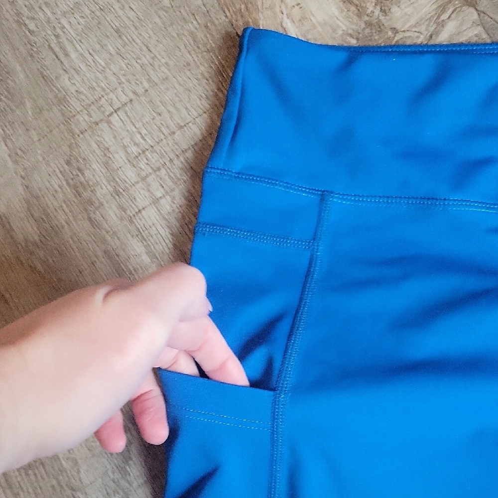 ZYIA ACTIVE Bright Blue Leggings - Picture 4 of 5